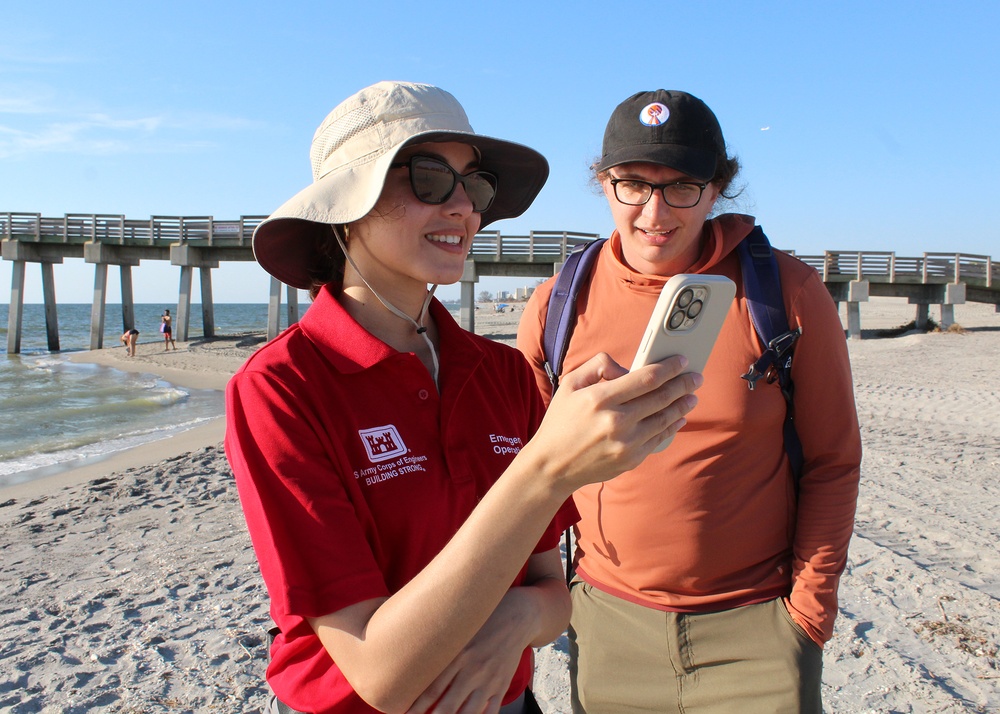 USACE beach assessors scan beaches for damage caused by Hurricane Milton