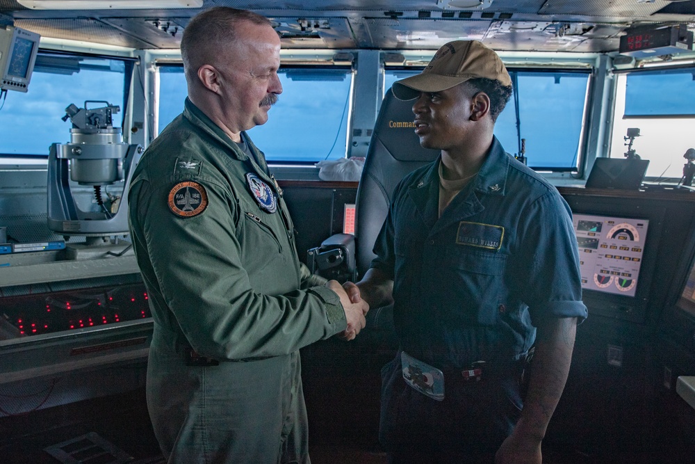 USS George Washington awards Warfighter of the Day: EN3 Howard Willis