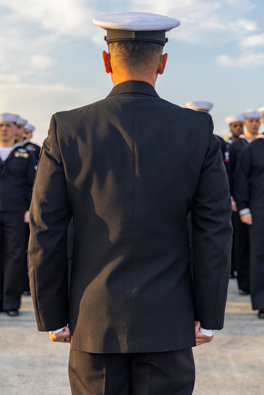 MAG-12 Sailors hold dress blues inspection