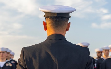 MAG-12 Sailors hold dress blues inspection