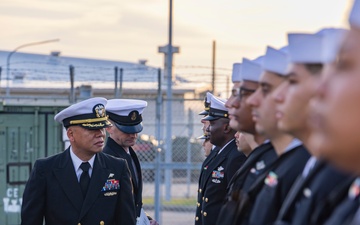 MAG-12 Sailors hold dress blues inspection