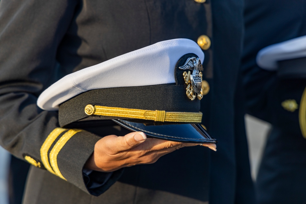 MAG-12 Sailors hold dress blues inspection