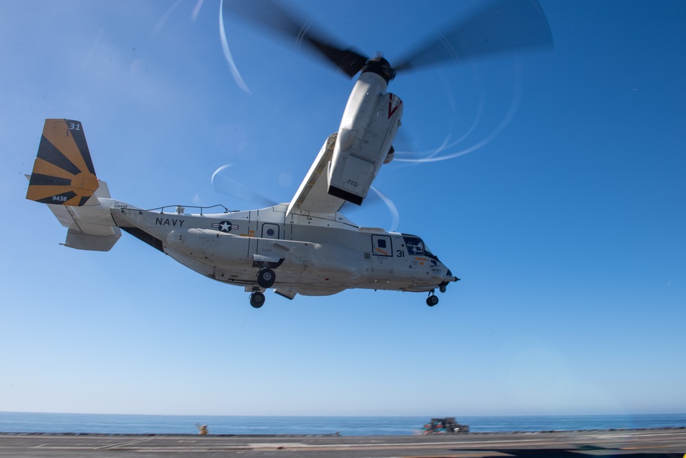 USS Ronald Reagan CVN (76) conducts flight operations