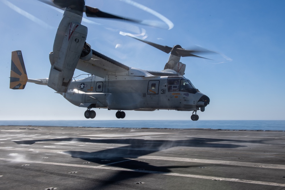 USS Ronald Reagan CVN (76) conducts flight operations