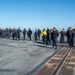 USS Ronald Reagan (CVN 76) Sailors conduct a FOD walk down