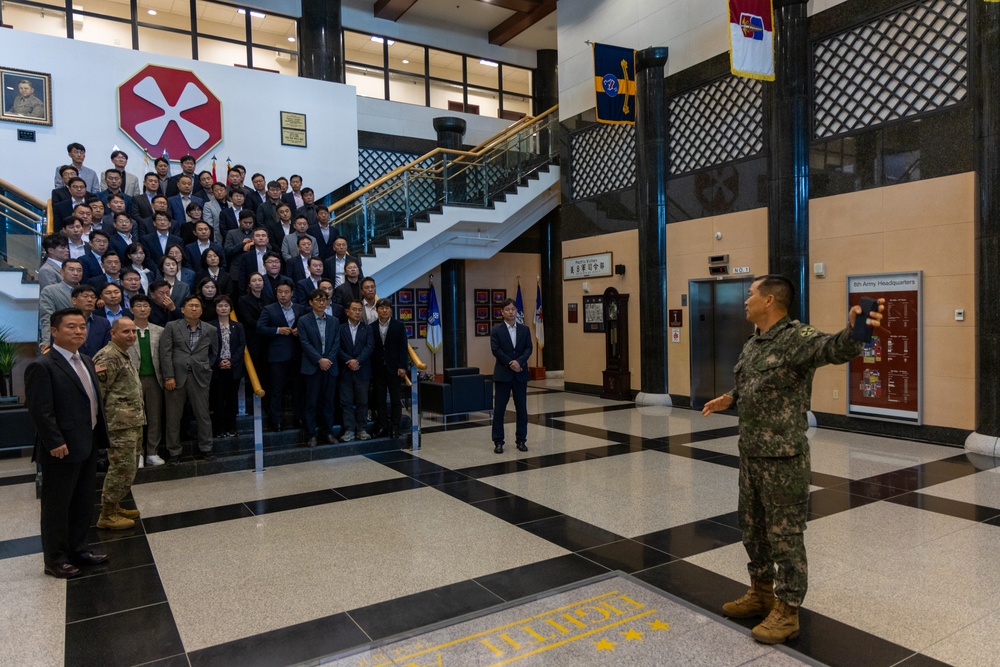 Korean National Police students visit Eighth Army, Camp Humphreys