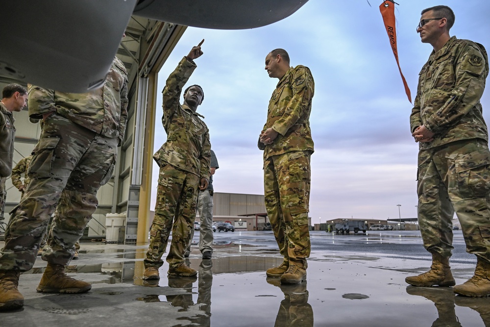 Airmen showcase the MQ-9 Reaper to wing leaders