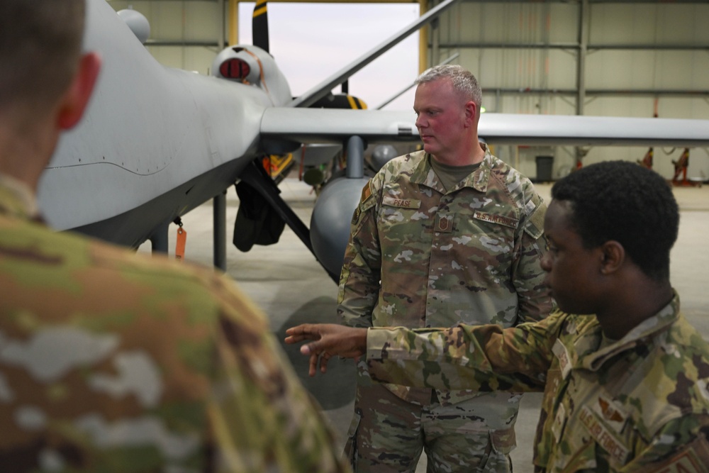 Airmen showcase the MQ-9 Reaper to wing leaders