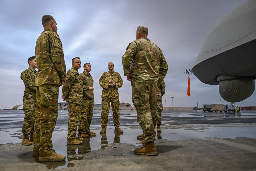 Airmen showcase the MQ-9 Reaper to wing leaders