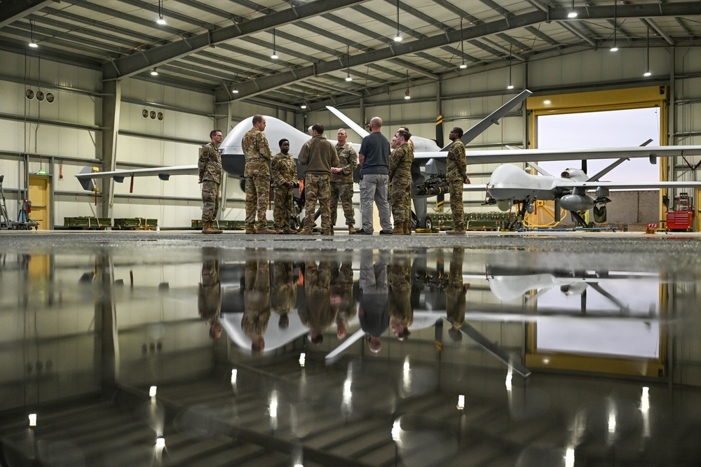 Airmen showcase the MQ-9 Reaper to wing leaders