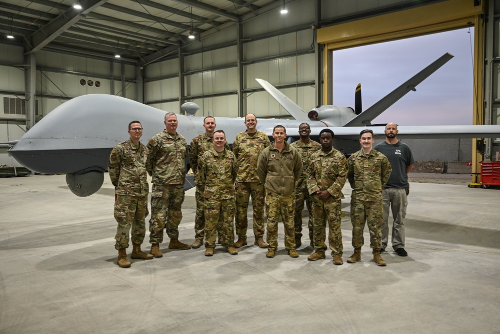 Airmen showcase the MQ-9 Reaper to wing leaders