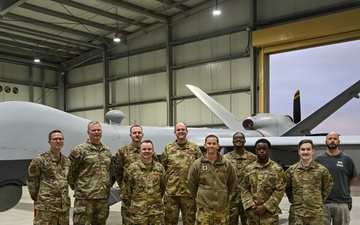 Airmen showcase the MQ-9 Reaper to wing leaders