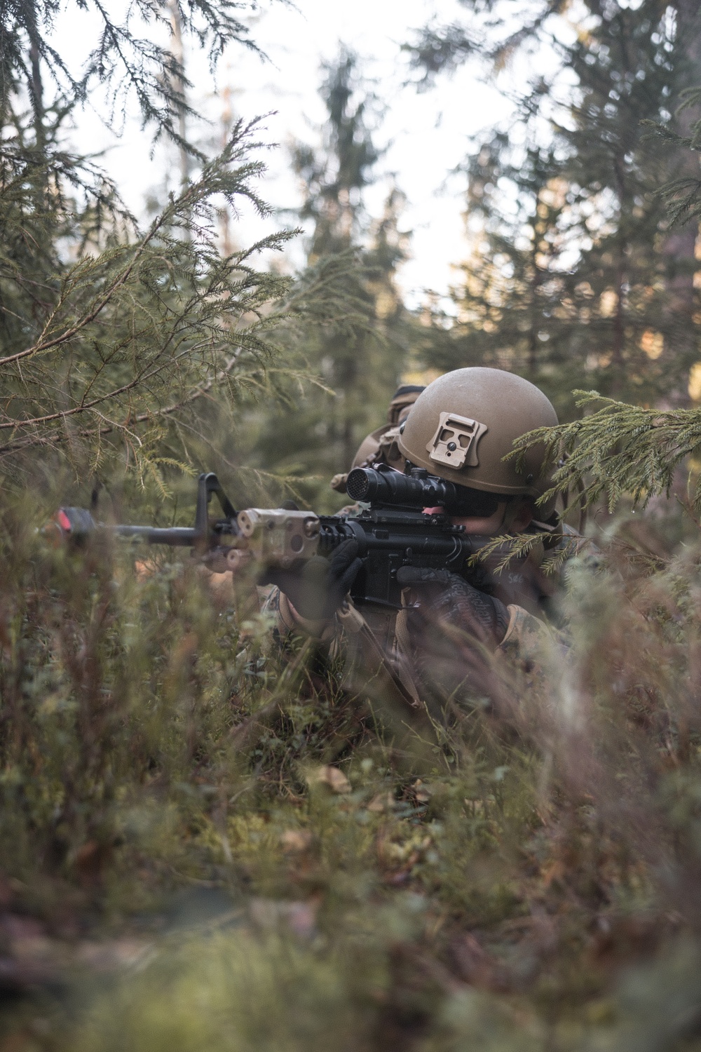 U.S. Marines Conduct Simulated Combat Patrols