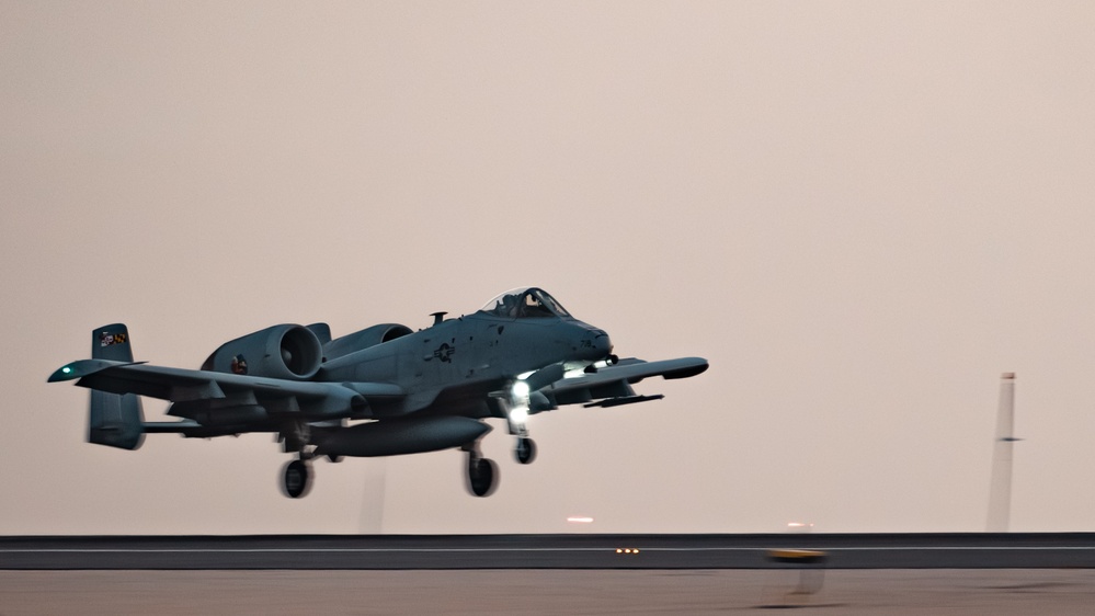 A-10Cs &amp; F-22s fly in formation