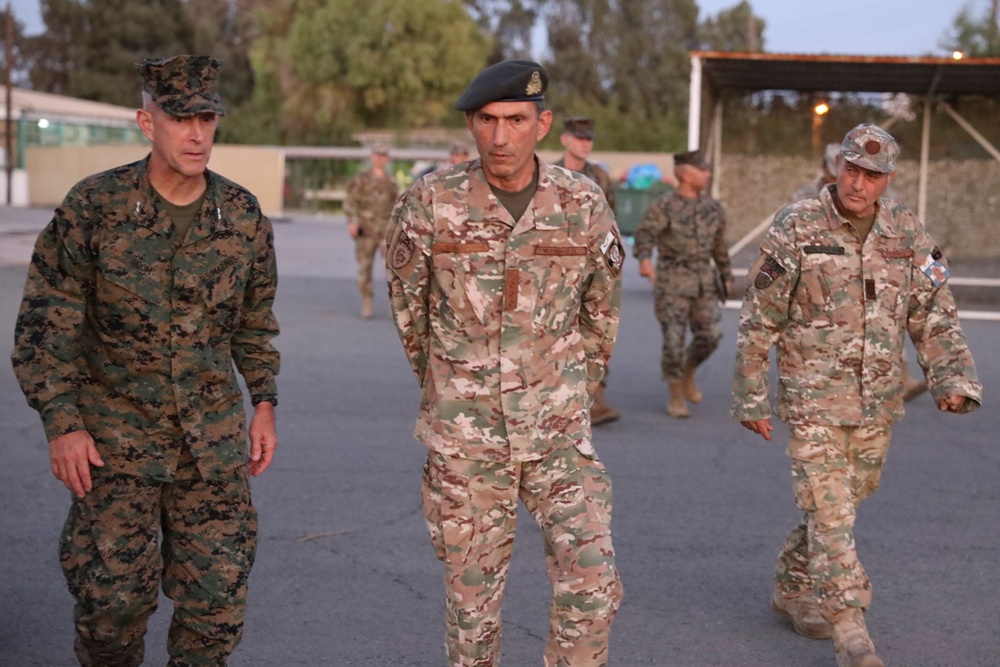 Maj. Gen Odom Visits KEN Larnaca, Cyprus