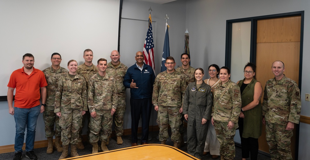 Dr. Chaudhary Visits the 133rd AW