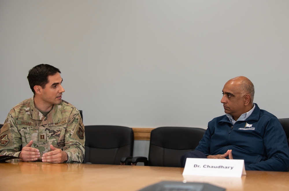 Dr. Chaudhary Visits the 133rd AW