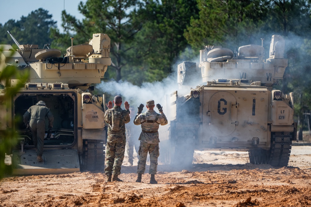 194th Armored Brigade Bradley Tactical Drive Training