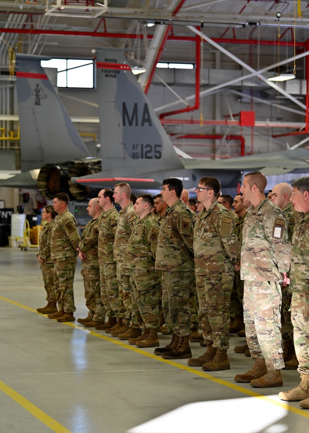 104th Fighter Wing welcomes new command chief during Change of Responsibility ceremony