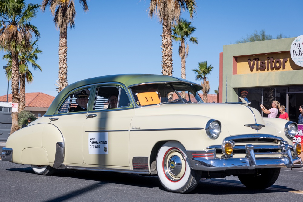 MCAGCC Marines march in Twentynine Palms’ 88th annual Pioneer Days Parade