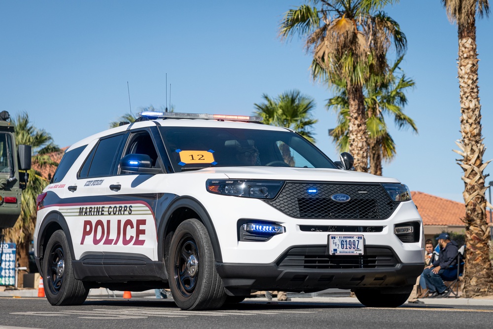 MCAGCC Marines march in Twentynine Palms’ 88th annual Pioneer Days Parade