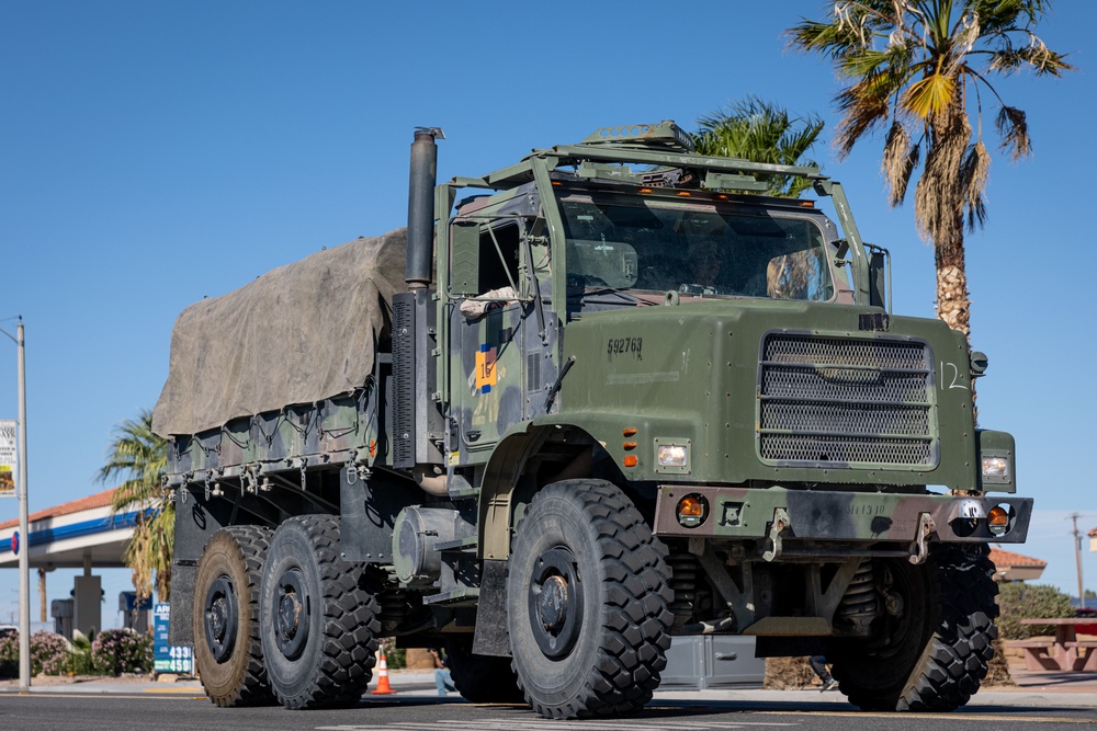 MCAGCC Marines march in Twentynine Palms’ 88th annual Pioneer Days Paradec