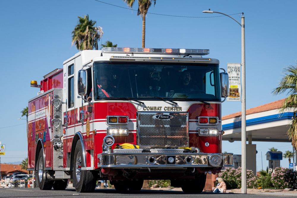 MCAGCC Marines march in Twentynine Palms’ 88th annual Pioneer Days Parade