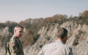 District Commander Makes First Visit to Mount Morris Dam