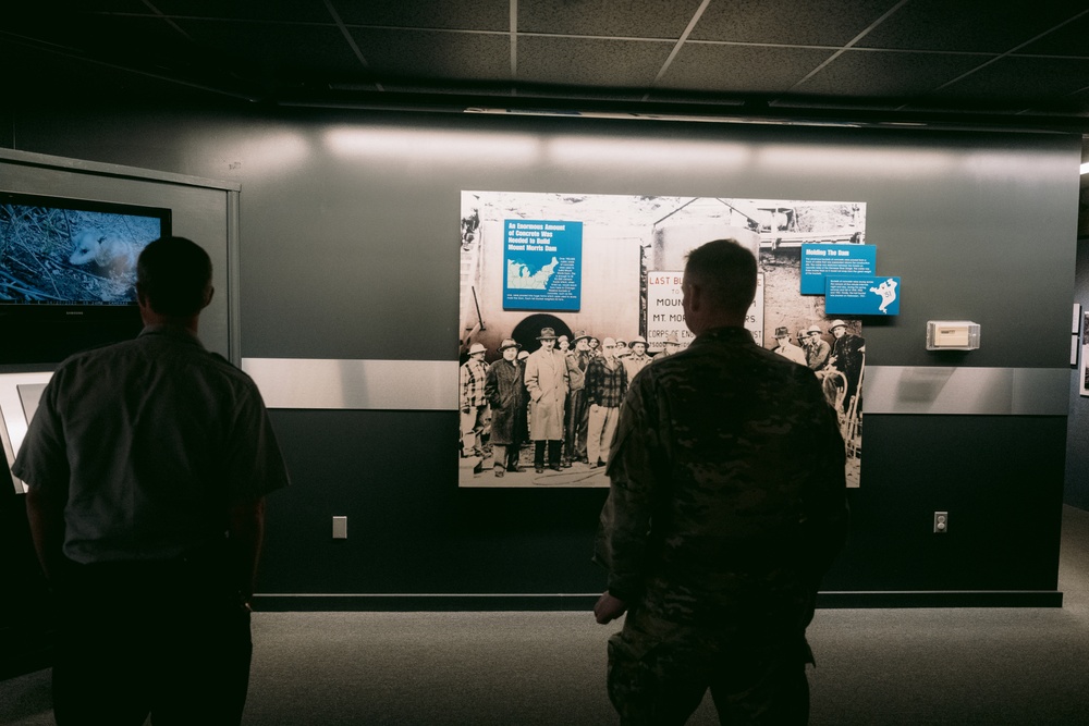 District Commander Makes First Visit to Mount Morris Dam