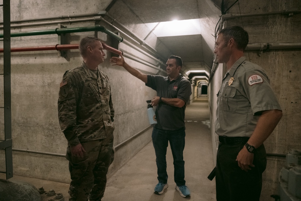 District Commander Makes First Visit to Mount Morris Dam