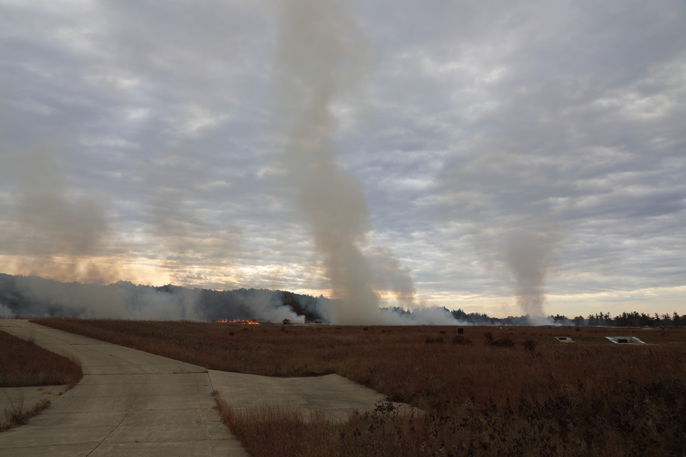 Fort McCoy conducts October prescribed burn during ‘spring-like’ conditions