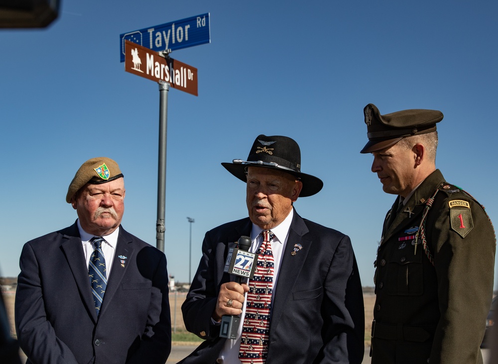 Medal of Honor Recipient Captain (R) Larry L. Taylor Street Renaming Ceremony