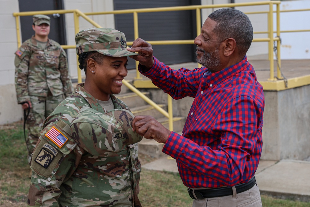 Sgt. 1st Class Alexis Seales Promotion Ceremony