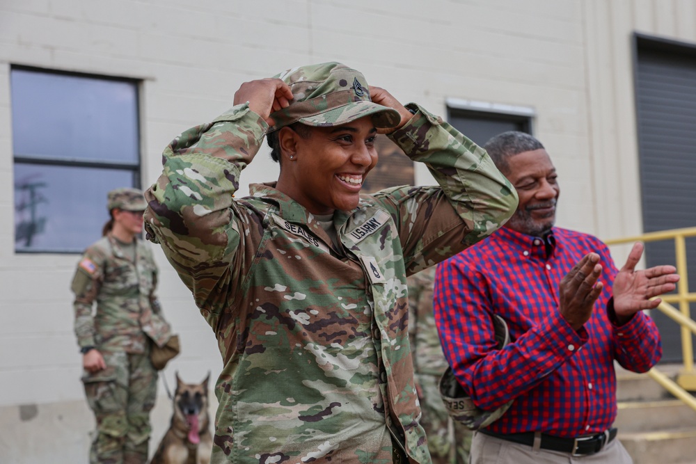 Sgt. 1st Class Alexis Seales Promotion Ceremony