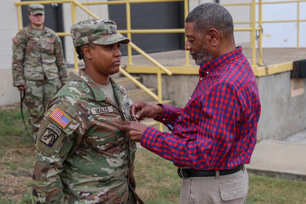 Sgt. 1st Class Alexis Seales Promotion Ceremony