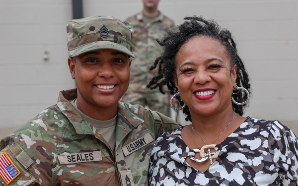 Sgt. 1st Class Alexis Seales Promotion Ceremony