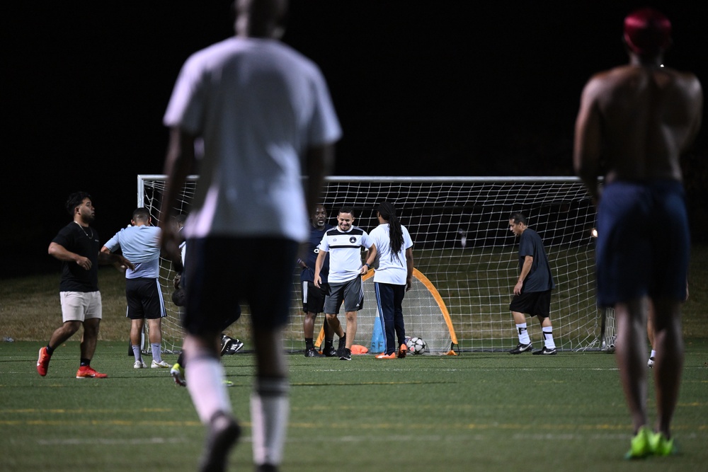 Forging community through soccer