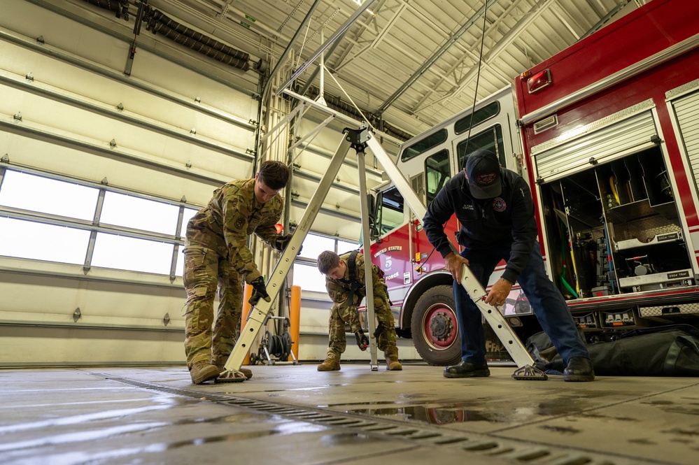 Fairchild firefighters conduct confined space training