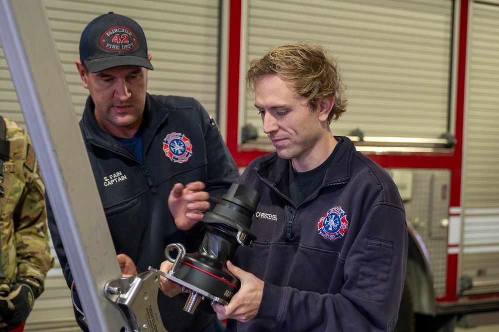 Fairchild firefighters conduct confined space training