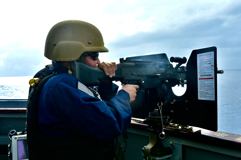 USS Winston S. Churchill Conducts Weapons Demo