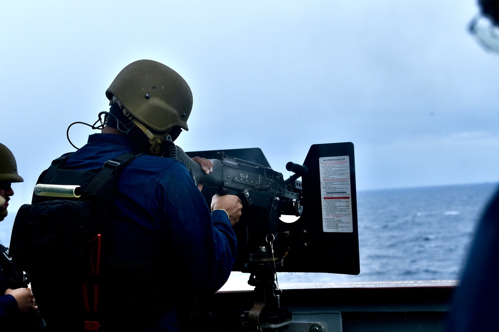 USS Winston S. Churchill Conducts Weapons Demo