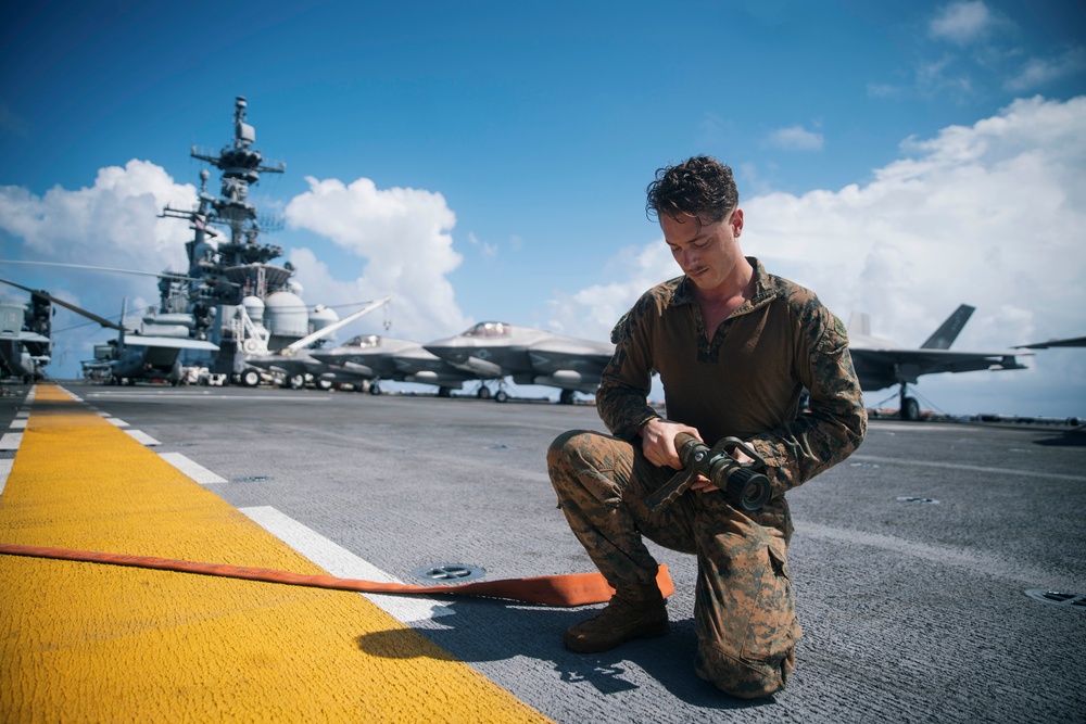 15th MEU Marines Participate in USS Boxer “damage control olympics” competition