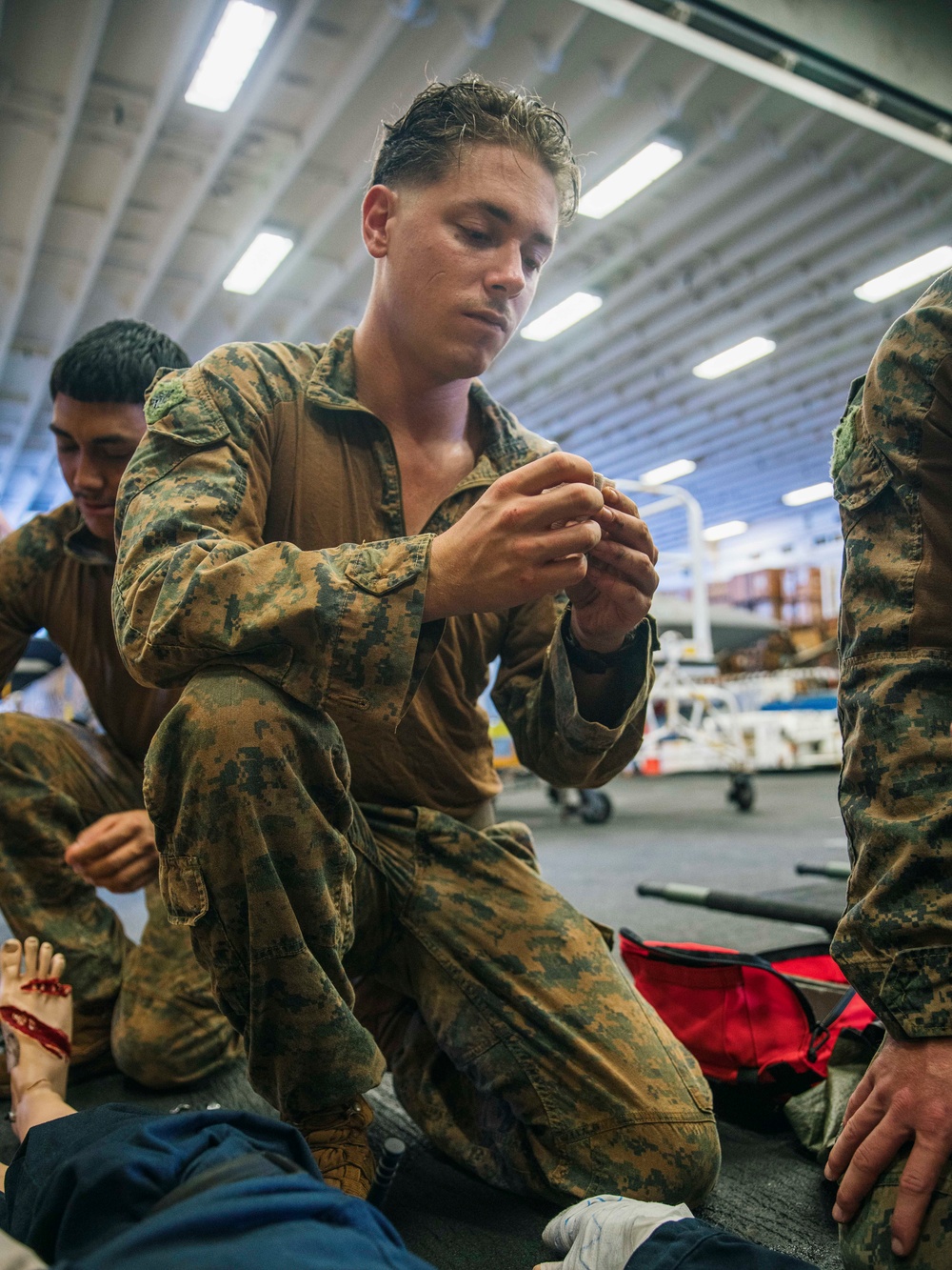 15th MEU Marines Participate in USS Boxer “damage control olympics” competition