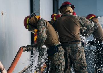 15th MEU Marines Participate in USS Boxer “damage control olympics” competition