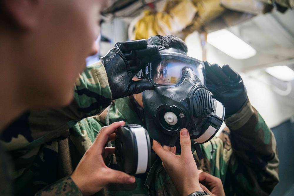 15th MEU Marines Participate in USS Boxer “damage control olympics” competition