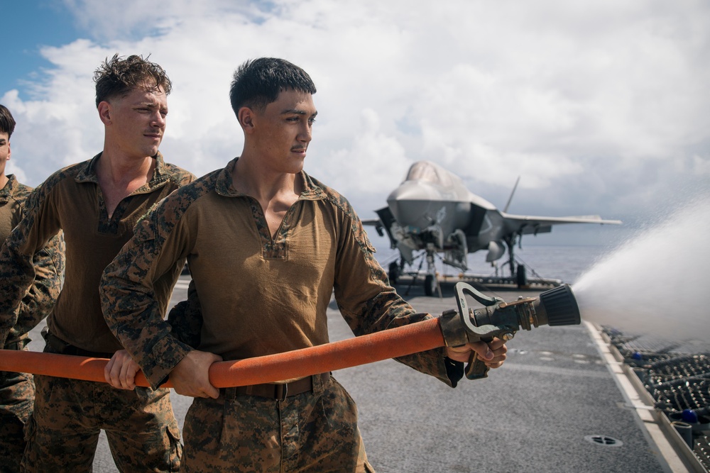 15th MEU Marines Participate in USS Boxer “damage control olympics” competition