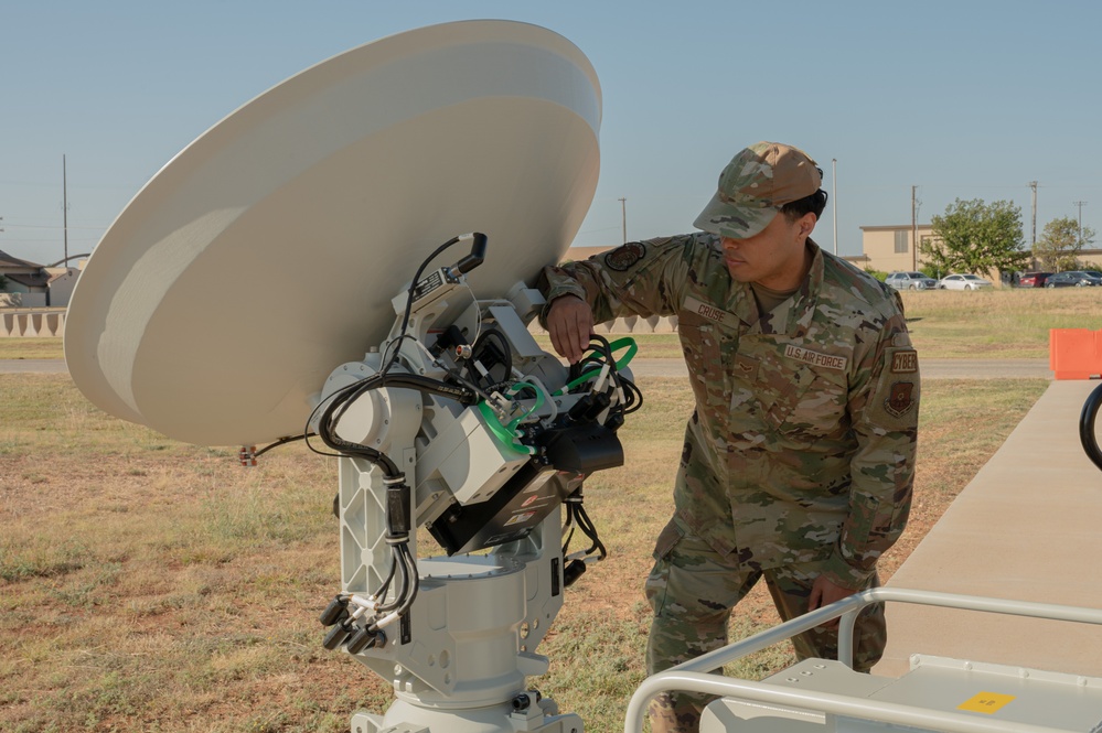 Dyess secures communications with GASNT satellite