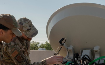 Dyess secures communications with GASNT satellite