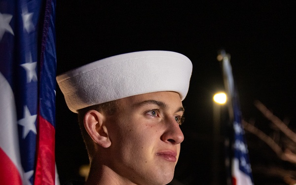 People Gather for Lt. Serena Wileman’s Procession