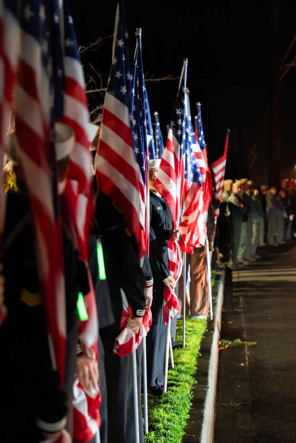 People Gather for Lt. Serena Wileman’s Procession